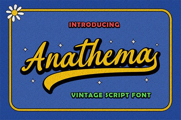 Anathema: The Retro Script Font for Handcrafted Products