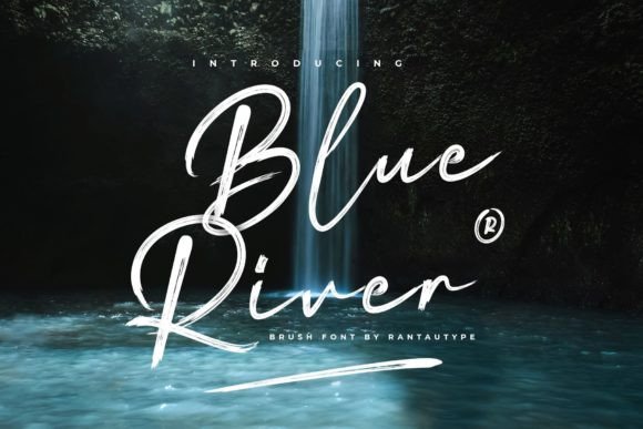 Blue River: A Signature Script Font for Your Creative Projects