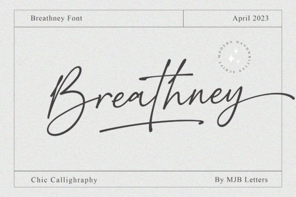 Breathney: The Handwritten Font That Makes Your Brand Feel Personal