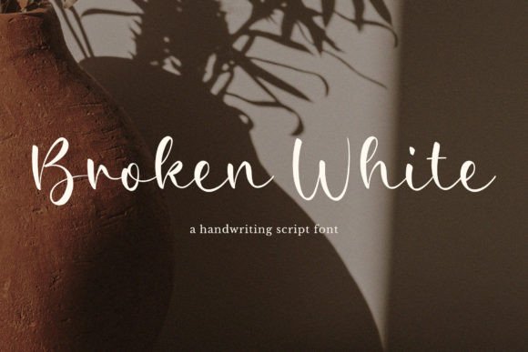 Broken White: A Script Typeface Built for Digital Branding