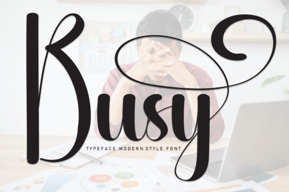 Busy: A Friendly Handwritten Font for Warm Web Design