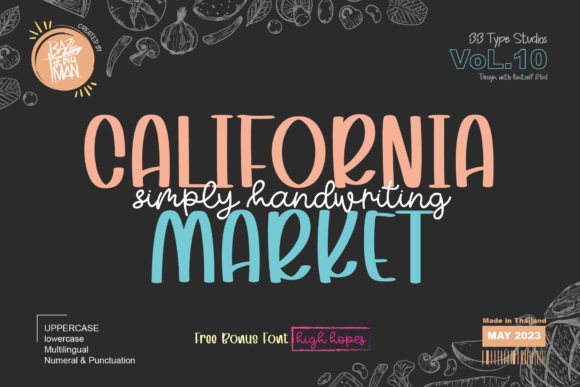 California Market: A Script Font for Crafting Authentic Connection