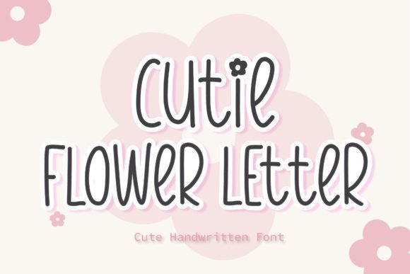 Cutie Flower Letter: A Playful Font for Editorial Design