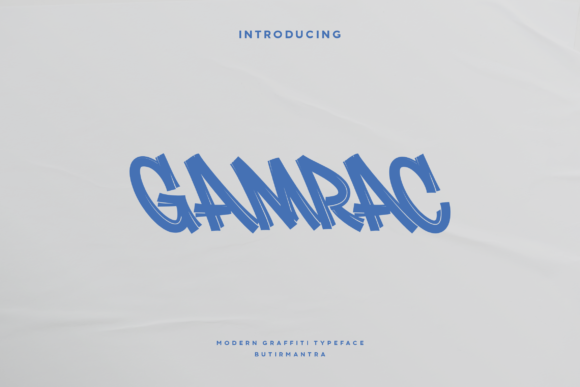 Gamrac Font: The Graffiti-Inspired Charm for Crafted Goods