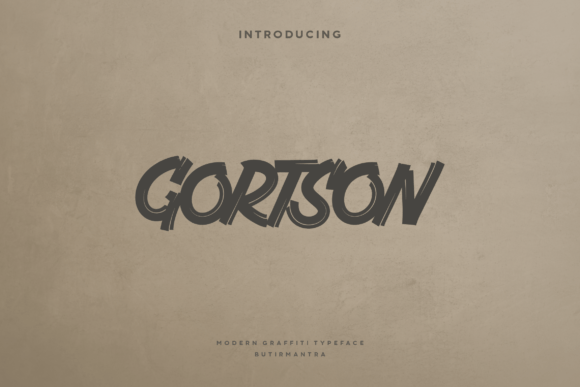 Gortson: A Graffiti-Inspired Font for Bold Branding