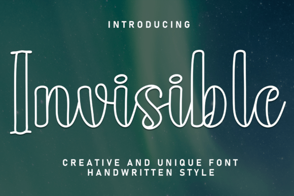 Invisible: A Versatile Handwritten Font for Digital Brands