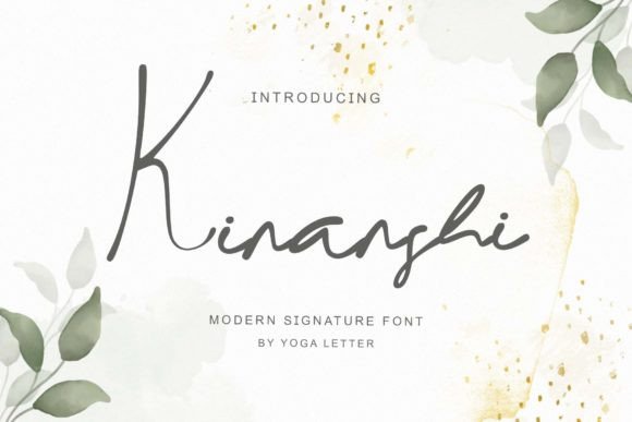 Kinanshi: A Modern Script Font for Distinctive Web Branding
