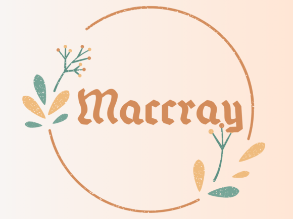 Maccray: A Handwritten Font for Editorial Expression