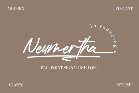 Neumertha: A Script Font for Elegant Editorial Expression