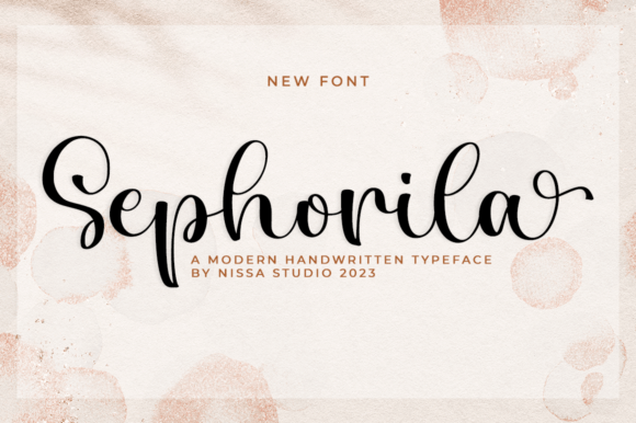 Sephorila: The Elegant Script Font for a Polished Brand
