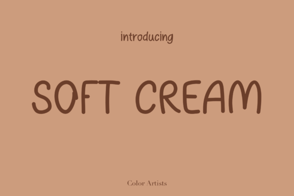 Soft Cream: A Font for Campaigns That Need a Warm, Sweet Touch