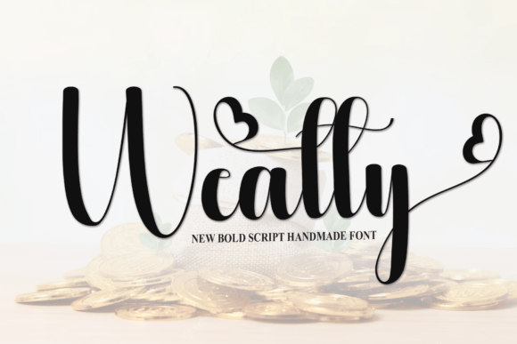 Wealty: An Elegant Script Font for Your Craft Business